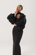 Black Satin Bolero
