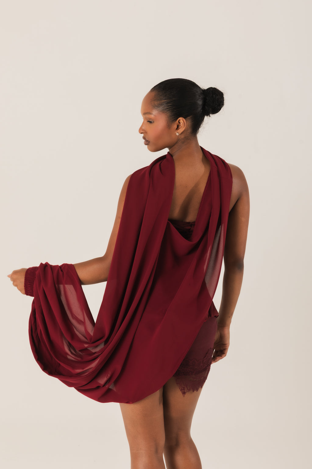 Cabernet Chiffon bolero