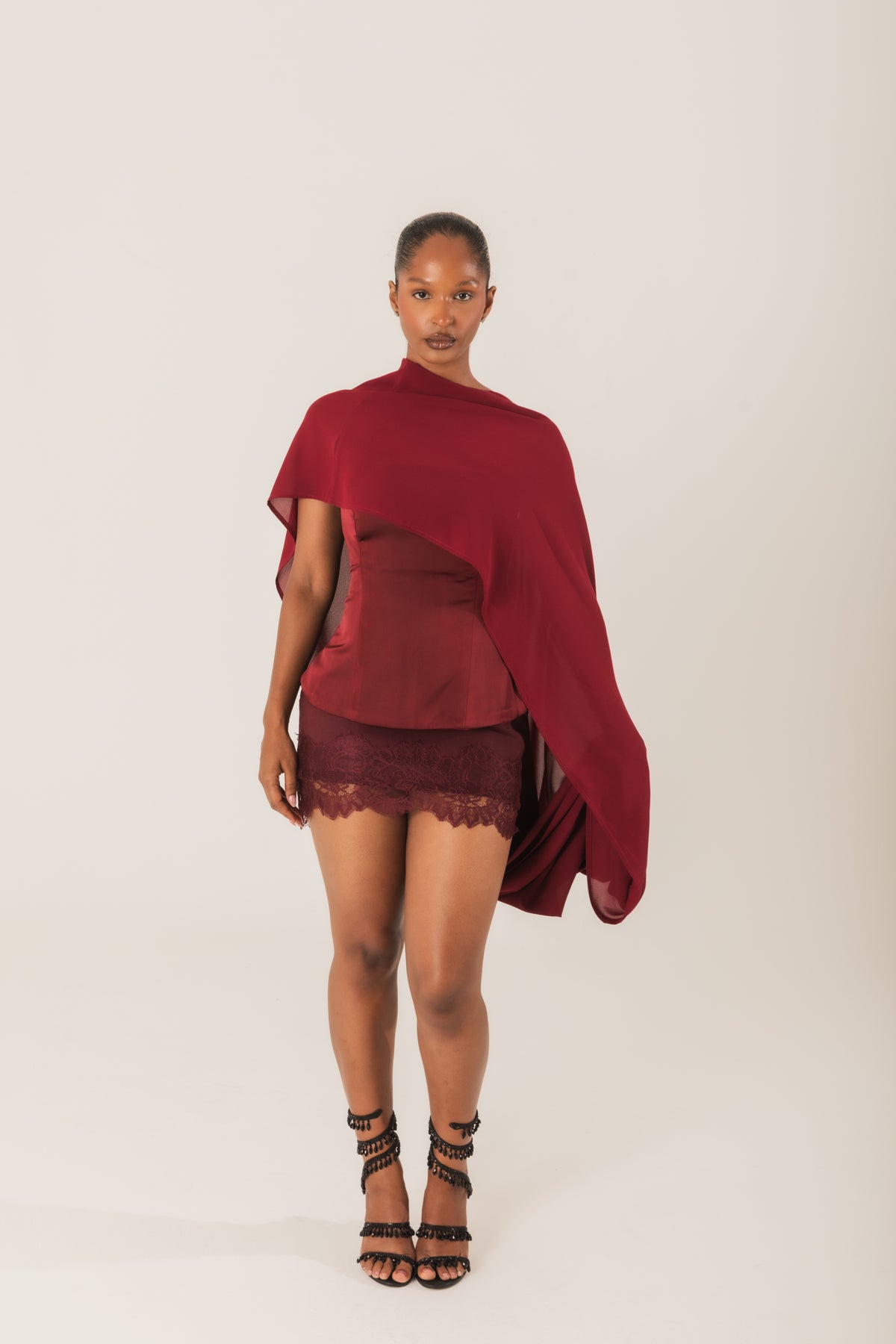 Cabernet Chiffon bolero