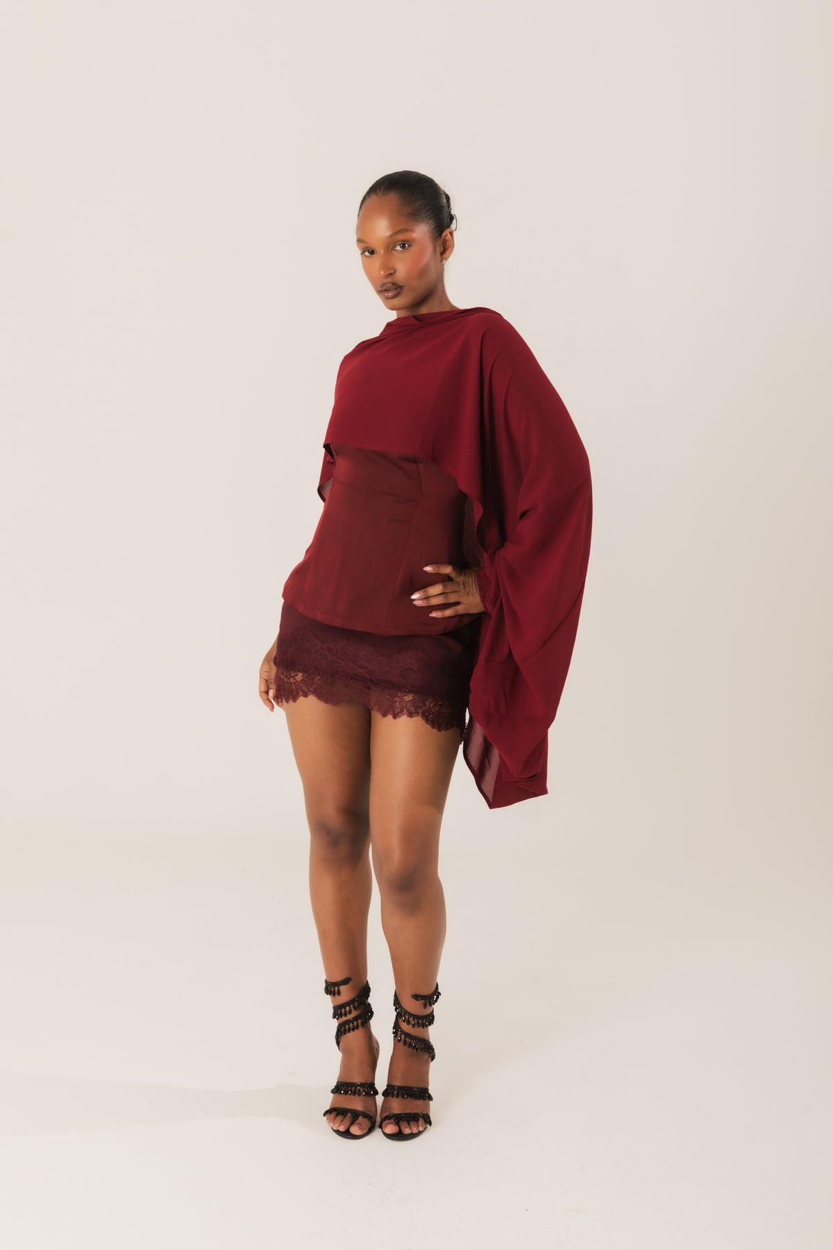 Cabernet Chiffon bolero